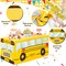 6 FT School Bus Tablecloth Back to School Table Cloth Decorations (Yellow) 72"L x 30"W